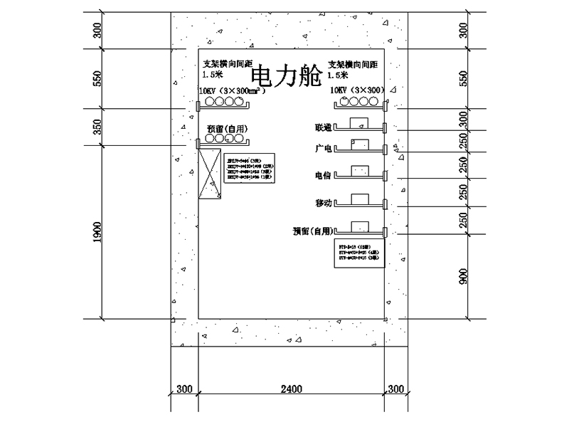 综合管廊剖面图