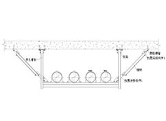 多管共架侧向抗震支吊架